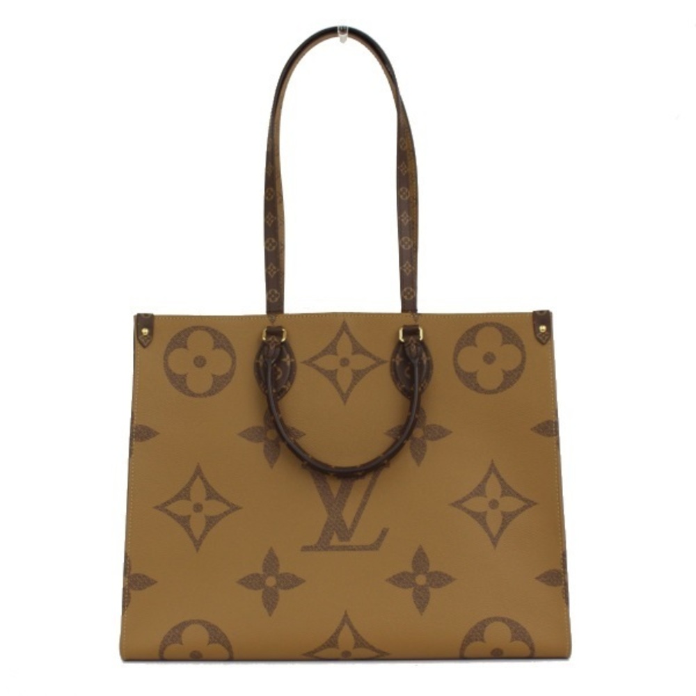 Louis Vuitton On The Go GM Monogram Giant Handbag Brown Beige
